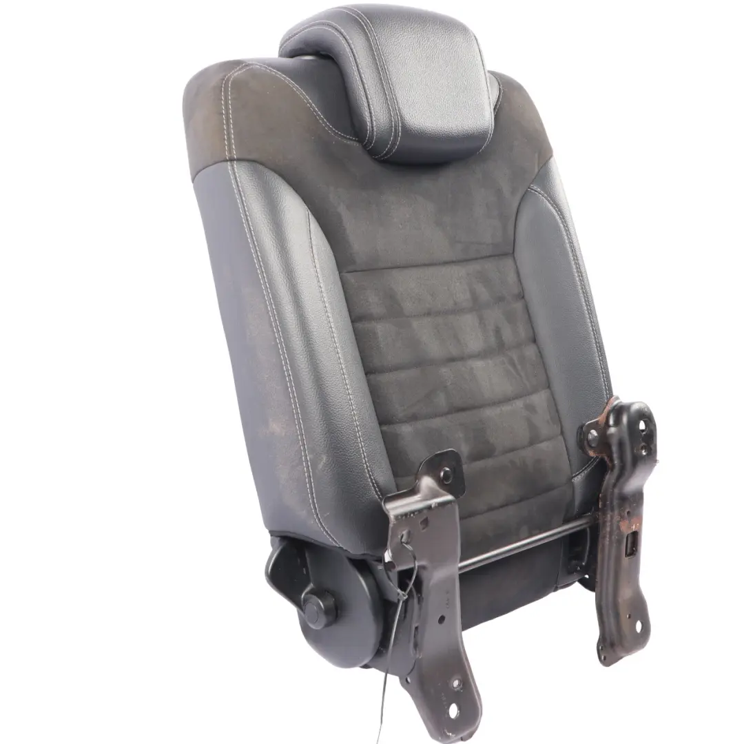 Mercedes W166 Rear Seat Backrest Right O/S Cover Cloth Imitation Leather Black