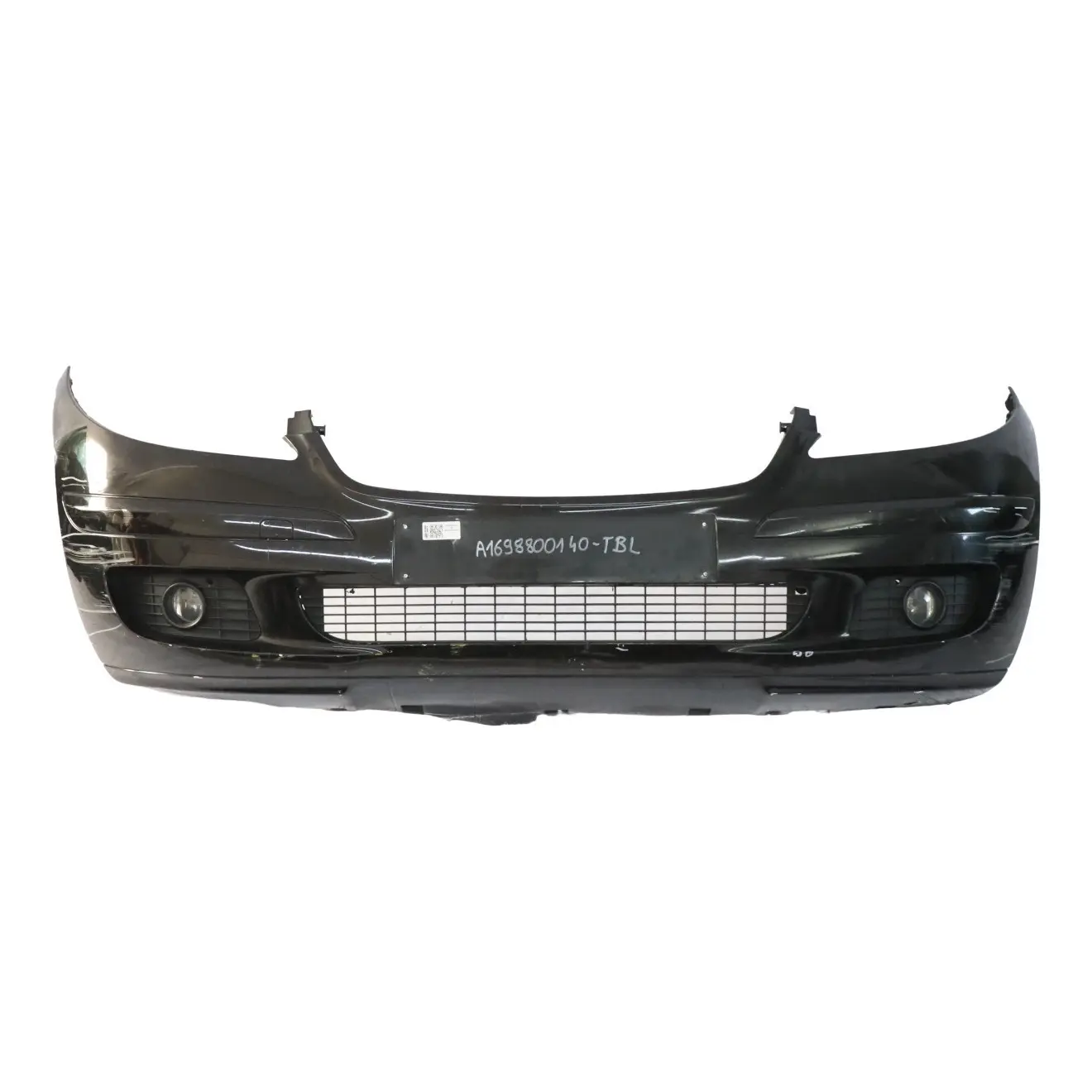 Mercedes W169 Front Bumper Parktronic Trim Panel Tropical Black Metallic - 160