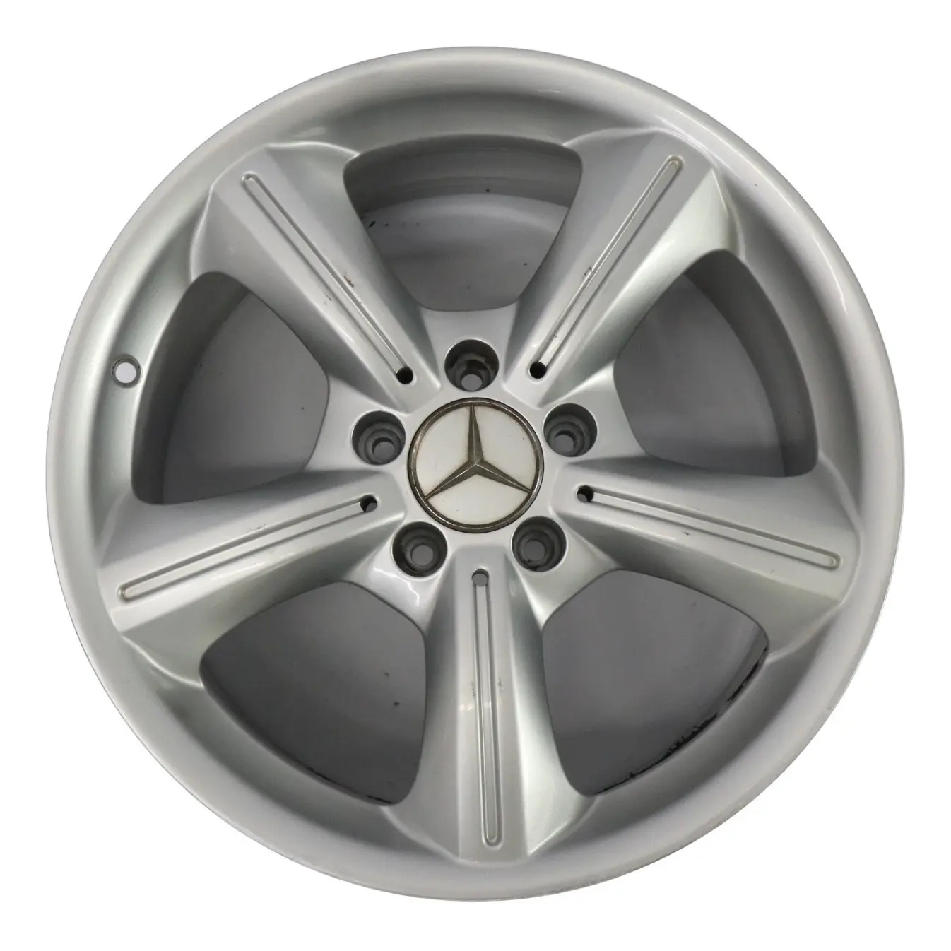 Mercedes R171 Silberne Leichtmetallfelge 17" 8,5J ET:30 5 Speichen A1714011902