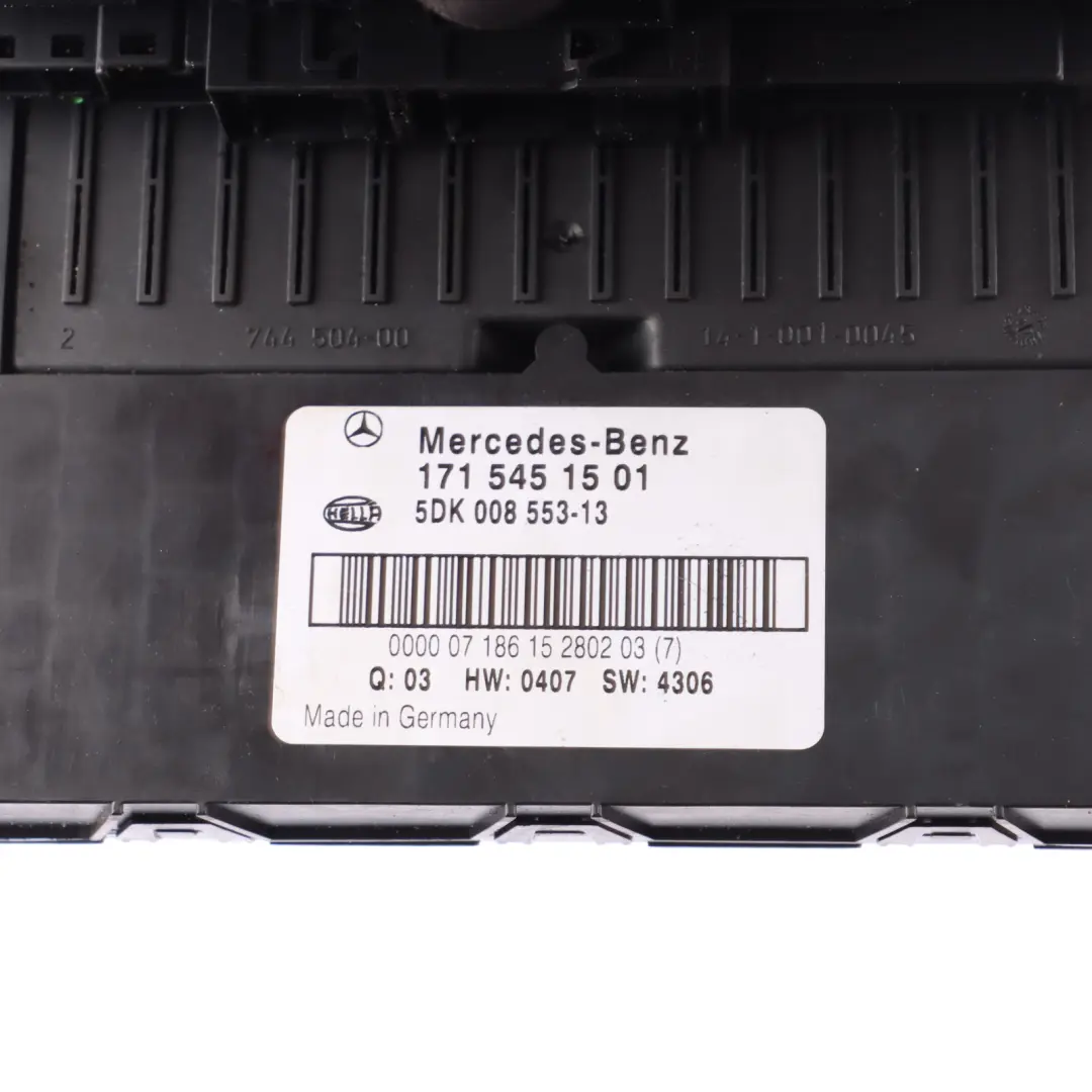 Mercedes SLK R171 Front Fuse Box SAM Relay Control Unit Module A1715451501
