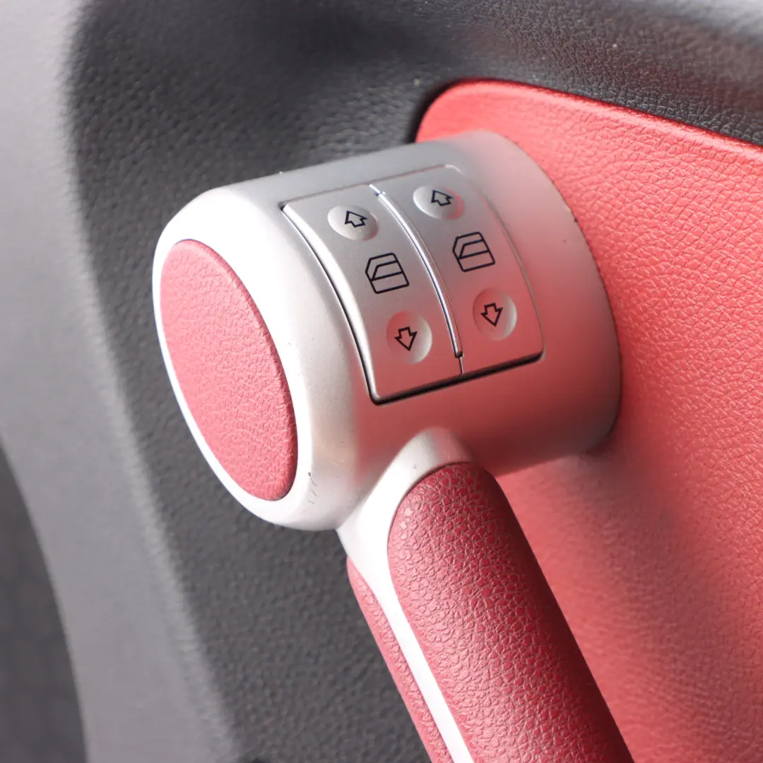 Door Card Panel Mercedes SLK R171 Roadster Front Right O/S Leather Highlight Red