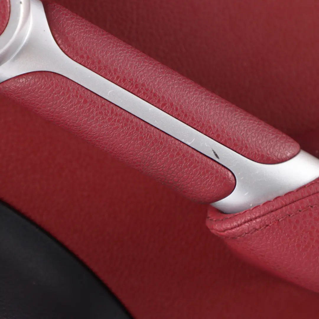 Door Card Panel Mercedes SLK R171 Roadster Front Right O/S Leather Highlight Red