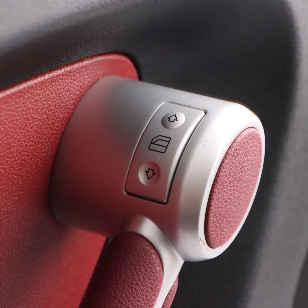 Door Card Panel Mercedes SLK R171 Roadster Front Left N/S Leather Highlight Red