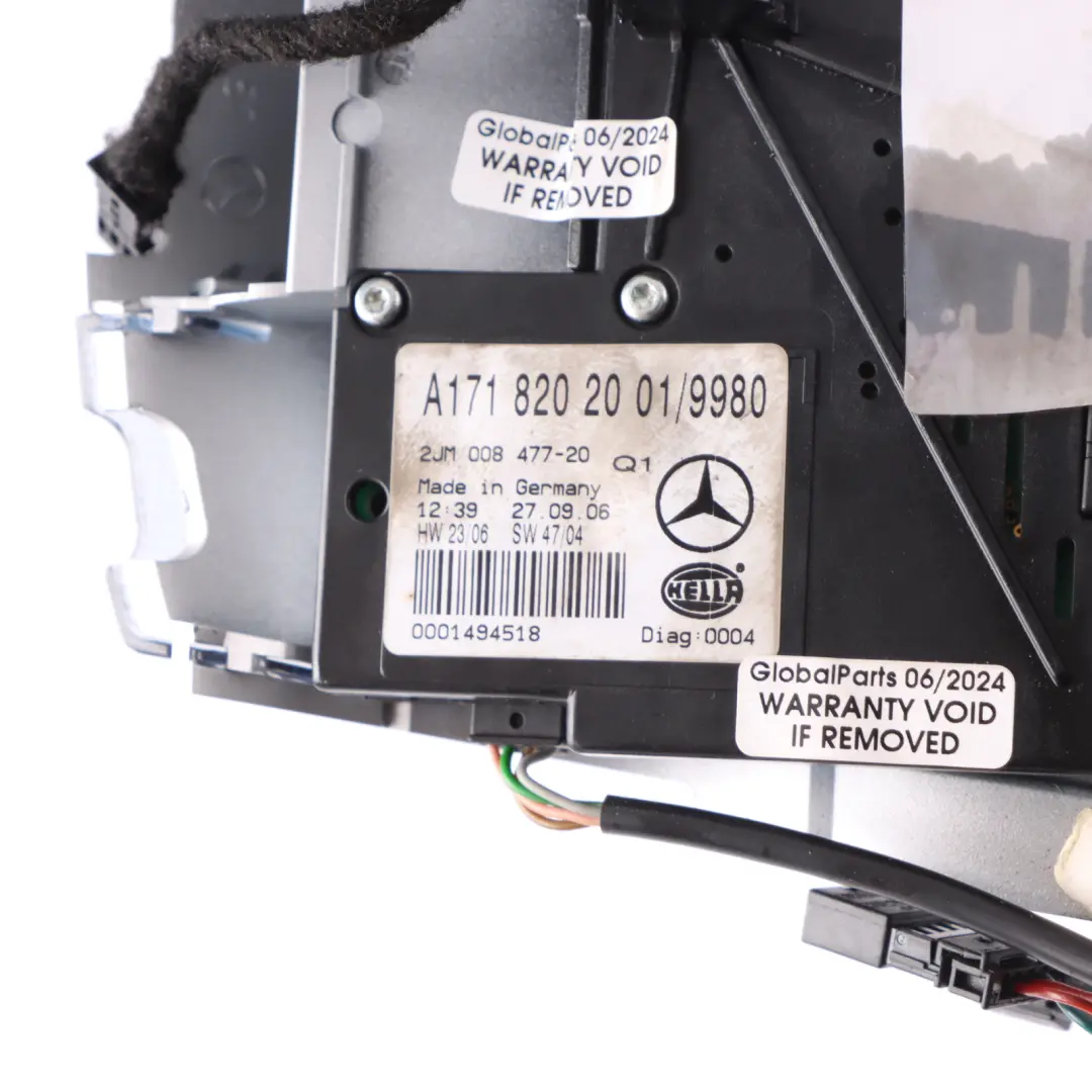 Mercedes SLK R171 Roof Light Interior Front Lamp Switch Panel A1718202001