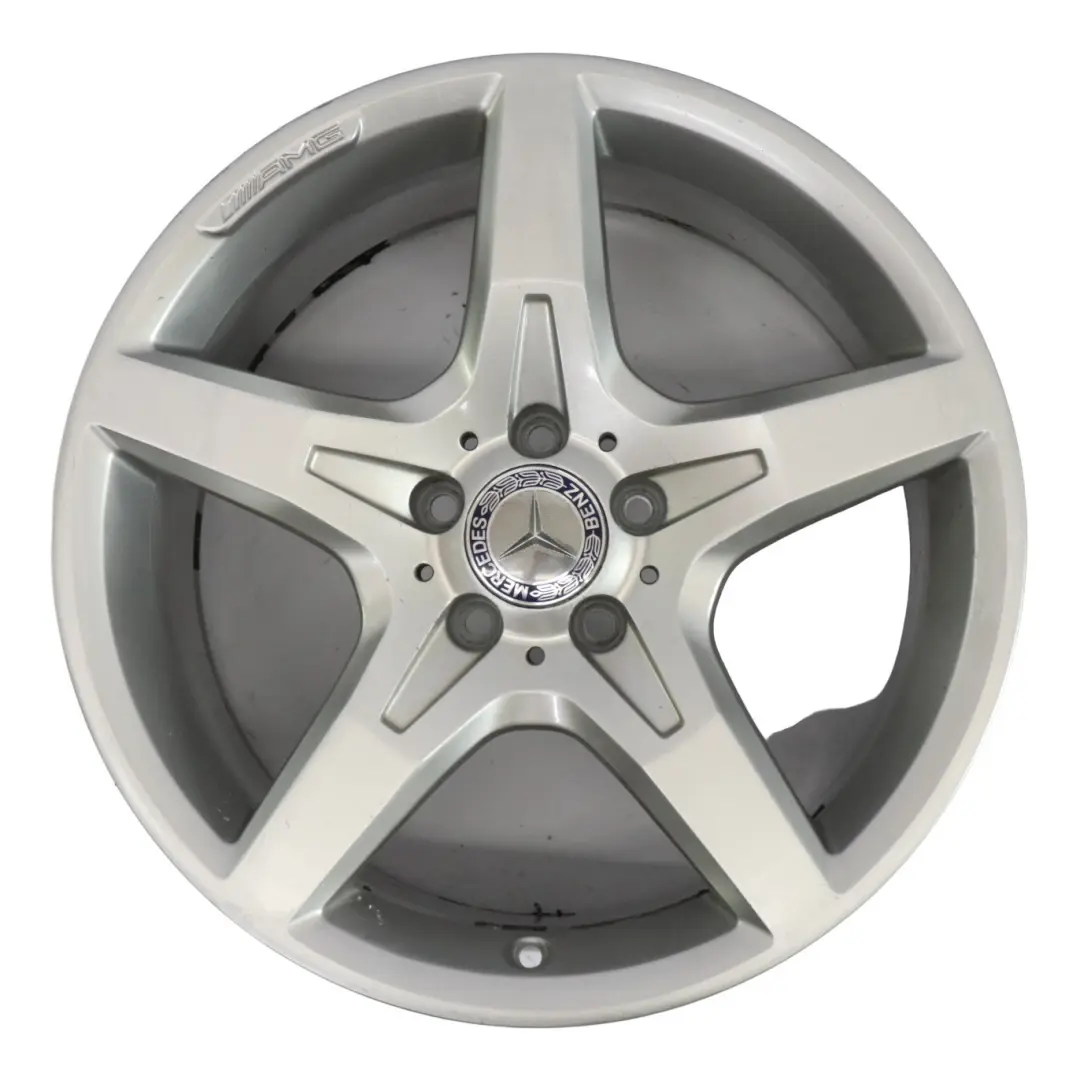Mercedes R172 Rear Silver Alloy Wheel Rim 18" ET:36 8,5J 5 Spoke A1724012702