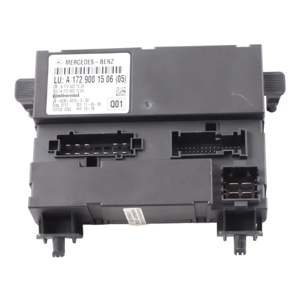 Mercedes R172 Convertible Roof Control Module ECU A1729001506