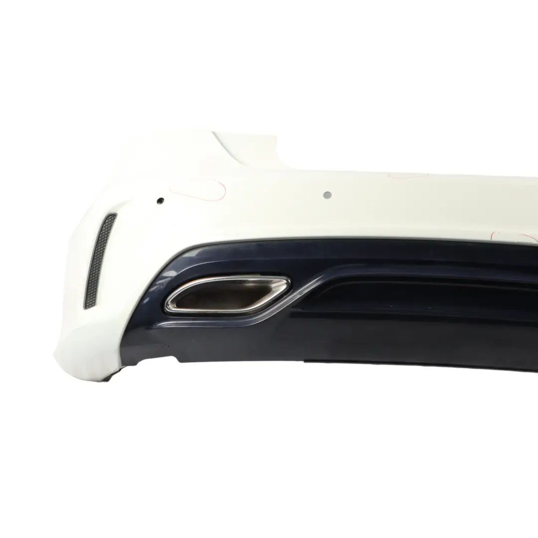 Mercedes W176 Bumper Rear Trim Panel Cover AMG Calcite White - 650