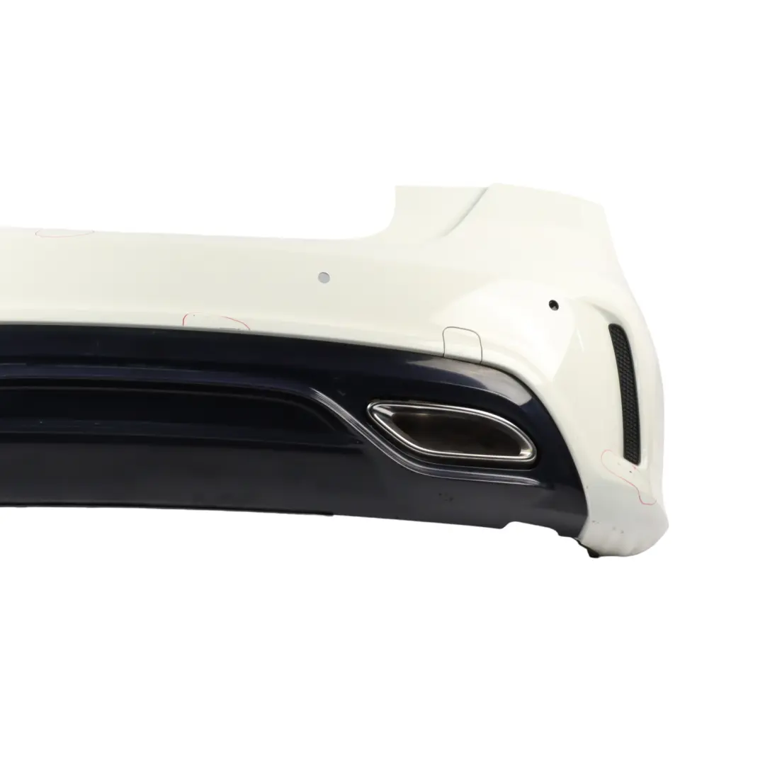 Mercedes W176 Bumper Rear Trim Panel Cover AMG Calcite White - 650