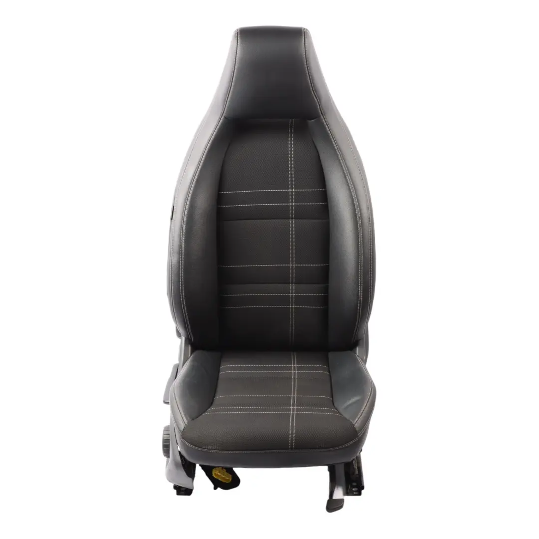 Mercedes W176 Front Seat Sport Right O/S Leather / Cloth Black