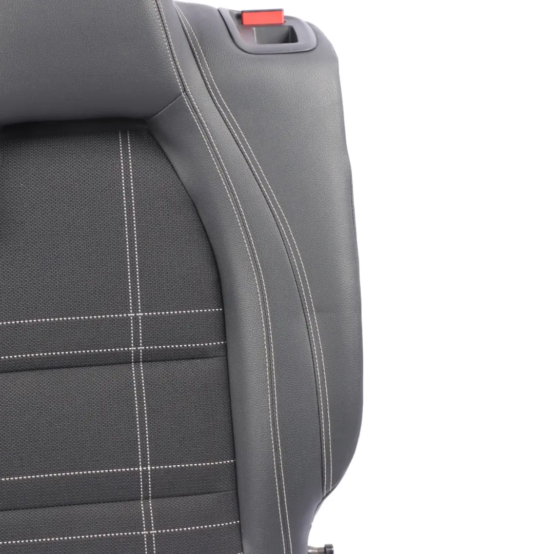 Seat Backrest Mercedes W176 Rear Left N/S Covering Leather Artico Black