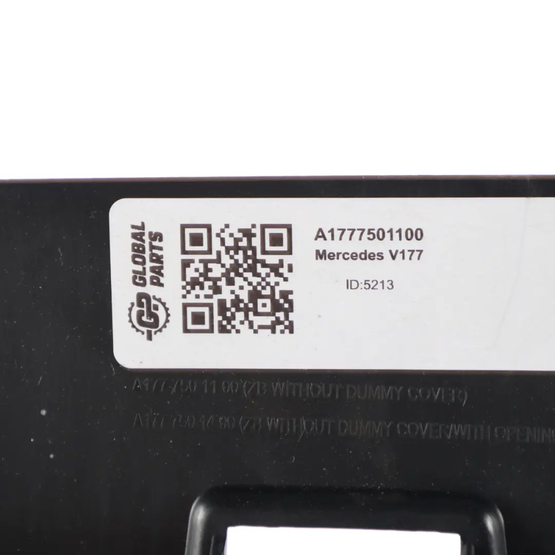 Mercedes V177 Loading Sill Trunk Handle Cover Edge Trim Panel Black A1777501100