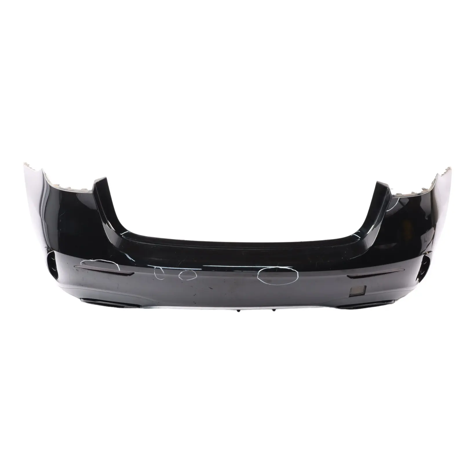 Mercedes W177 Bumper Rear AMG Trim Panel Covering Kosmos Black Metallic - 191