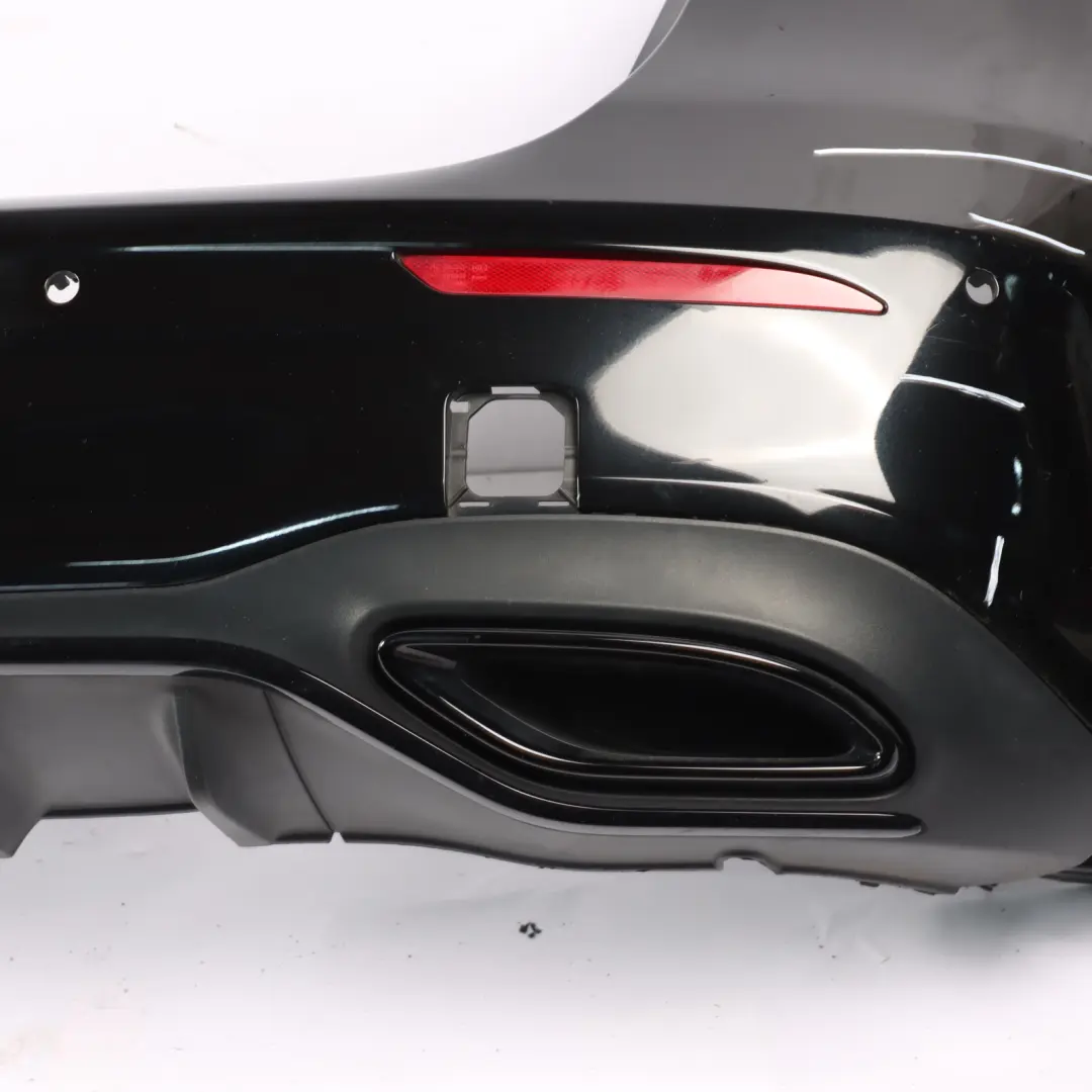 Mercedes W177 Bumper Rear AMG Trim Panel Covering Kosmos Black Metallic - 191