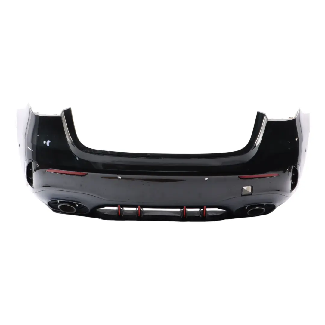 Mercedes W177 Bumper Rear AMG Trim Panel Covering Kosmos Black - 191