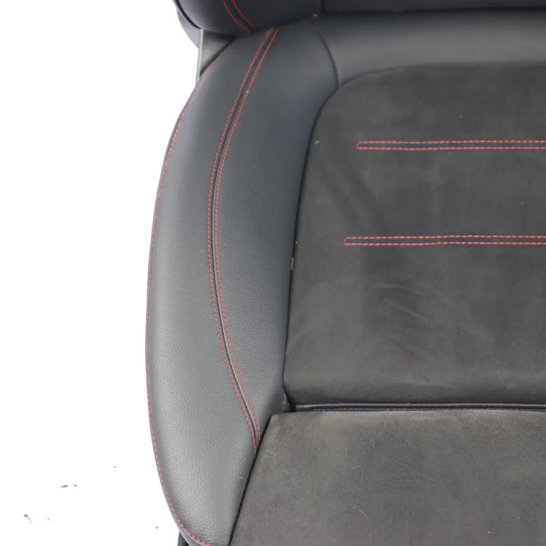 Mercedes V177 Front Left N/S Seat Imitation Leather Microfiber Heated Black