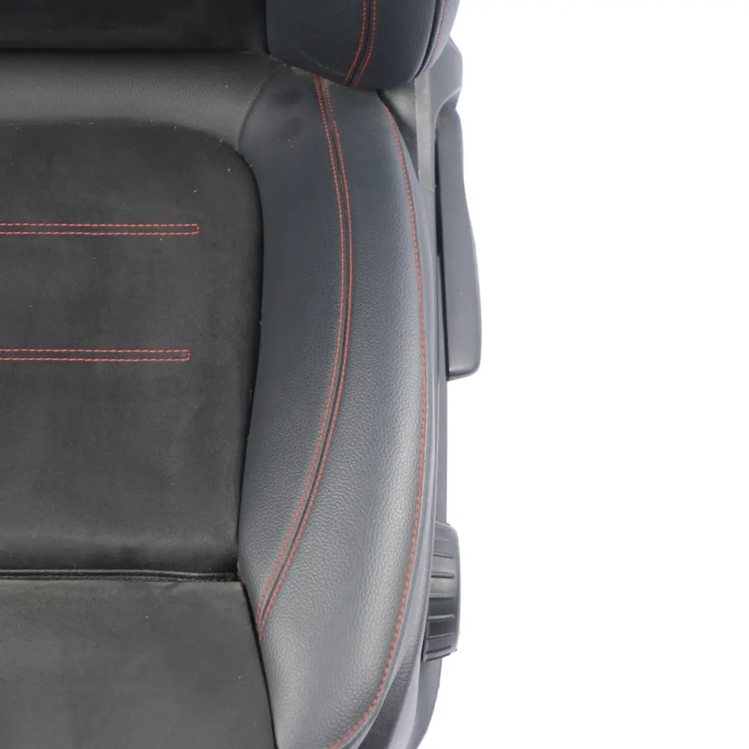 Mercedes V177 Front Left N/S Seat Imitation Leather Microfiber Heated Black