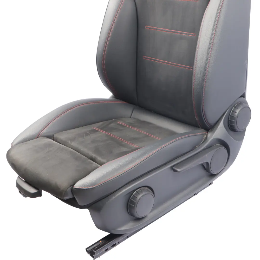 Mercedes V177 Front Left N/S Seat Imitation Leather Microfiber Heated Black