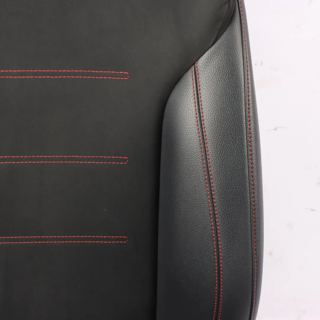 Mercedes W177 Front Seat  Right O/S Fabric Imitation Leather Black Red Threads