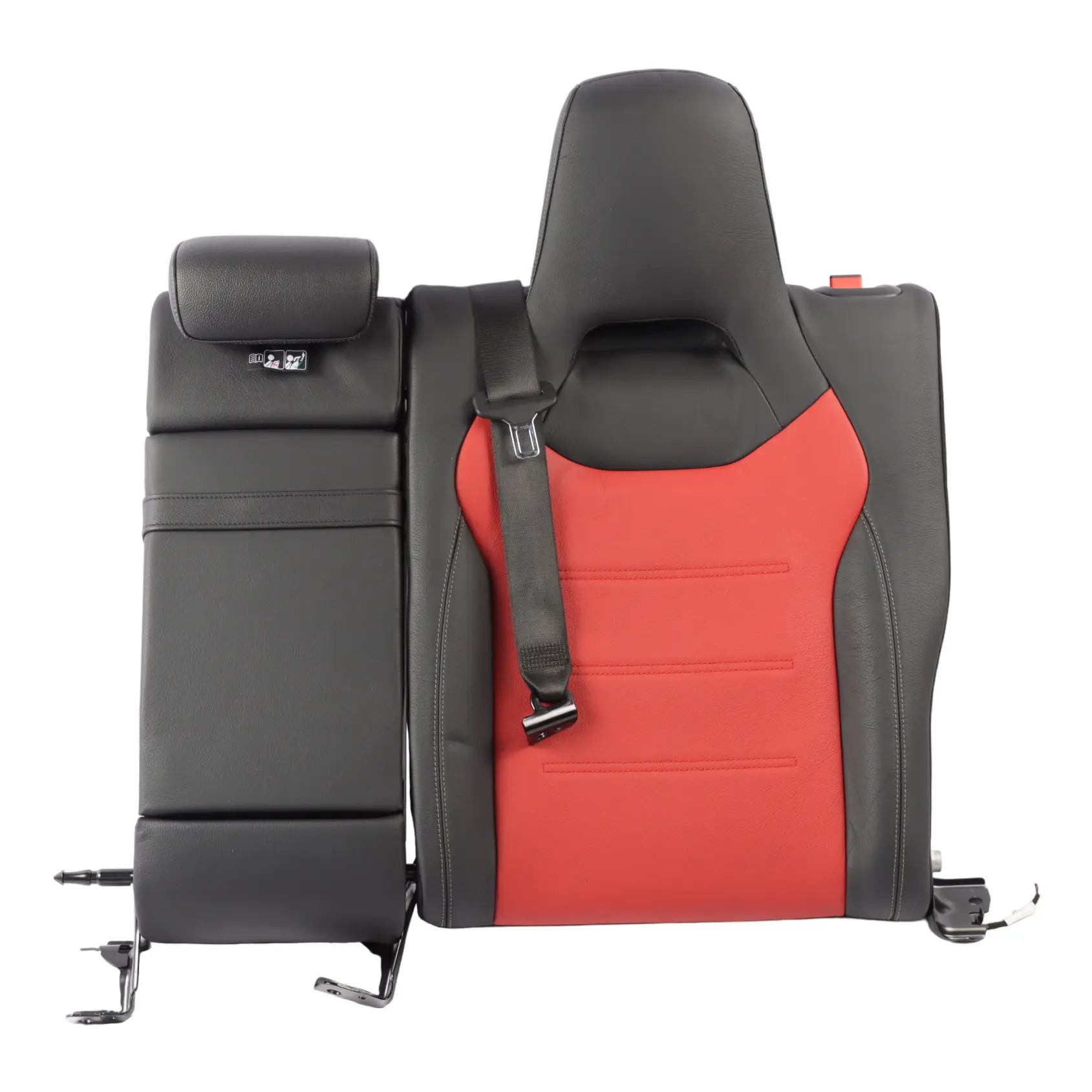 Seat Backrest Mercedes C118 W177 Rear Left N/S Leather Black Red AMG Performance