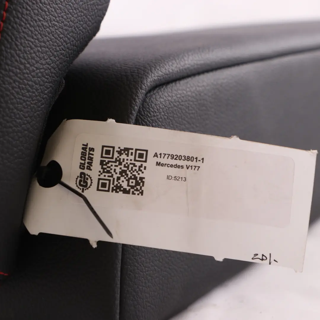 Mercedes W177 Arm Rest Rear Seat Centre Armrest Black Leather A1779203801