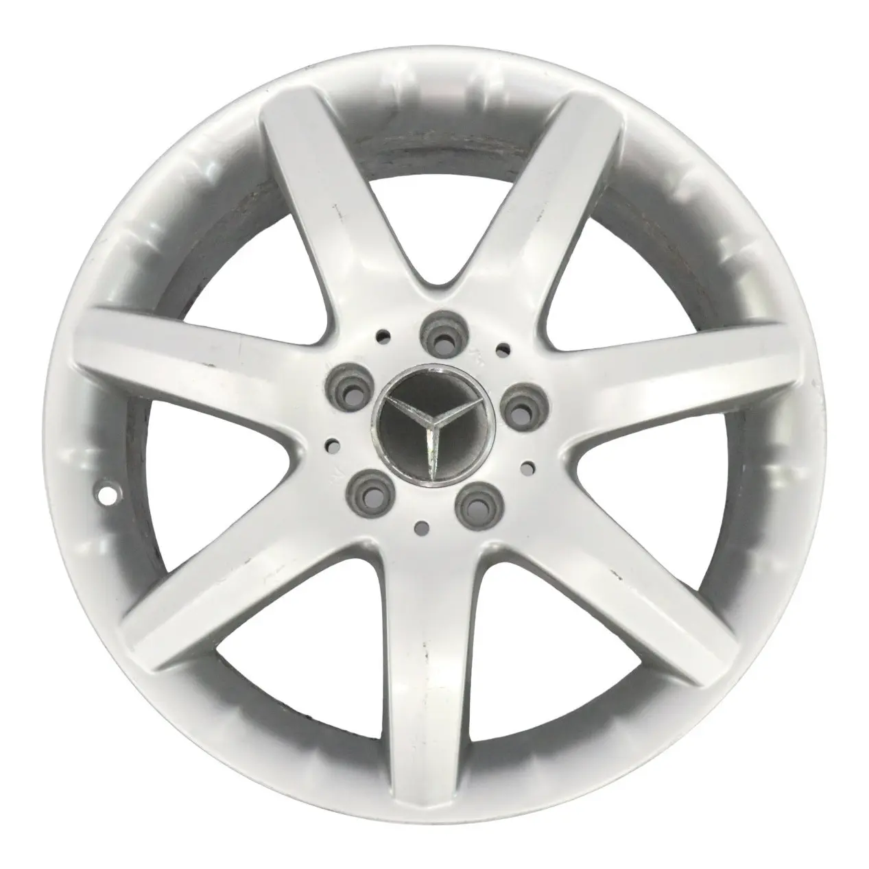 Mercedes W203 Silver Alloy Wheel Rim 7 Spoke 17" ET:37 7,5J A2034011802