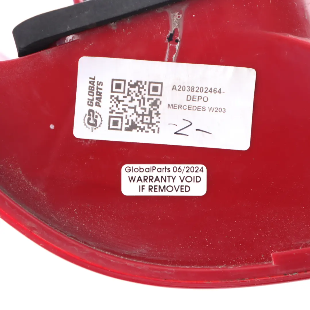 Mercedes S203 Rear Light Right O/S Tail Lamp Side Panel A2038202464