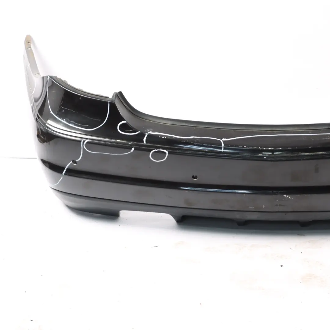 Mercedes CLC CL203 Rear Bumper Trim Panel Obsidian Black Metallic - 197