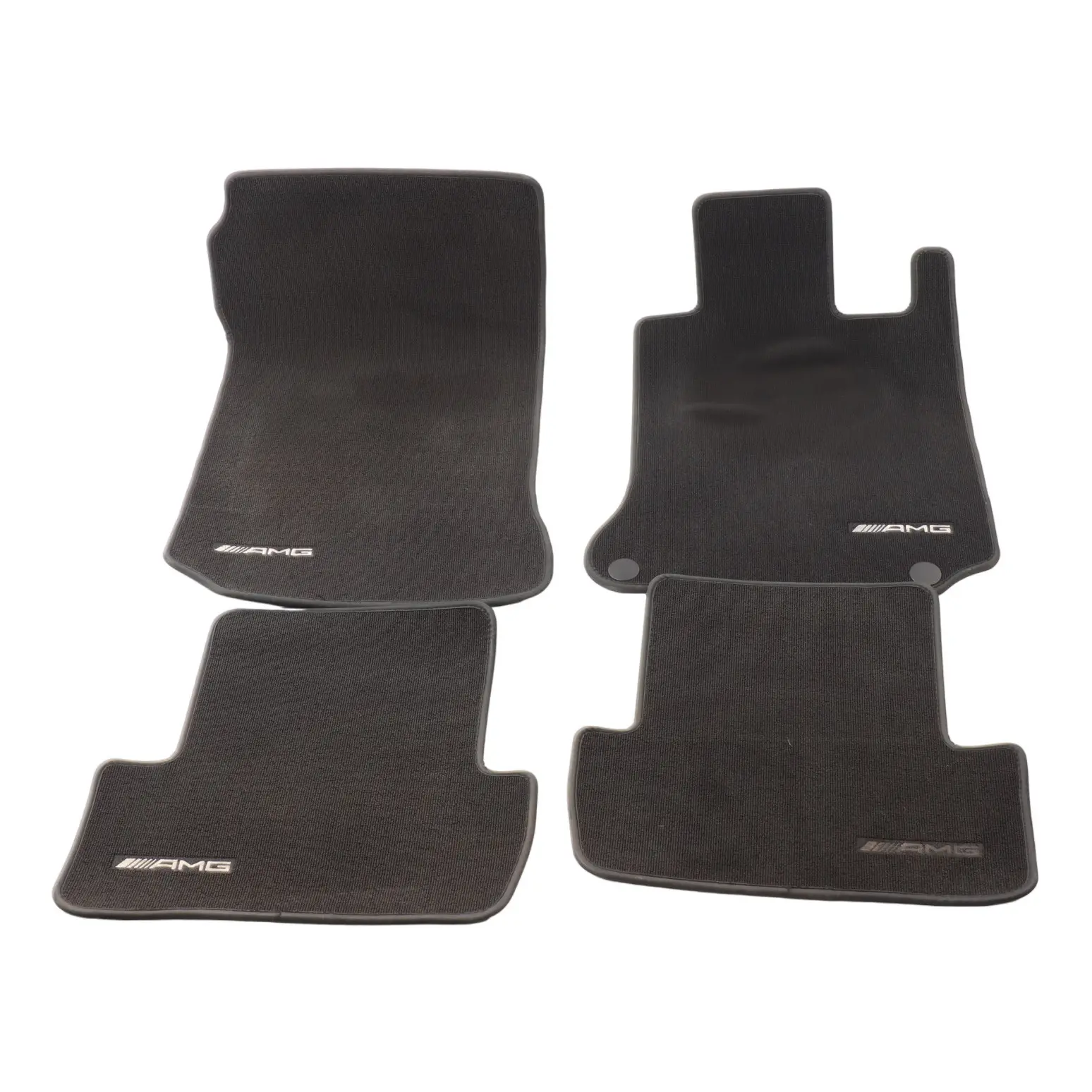 Mercedes W204 Floor Mats AMG Interior Front Rear Cover Black Set A2046800204