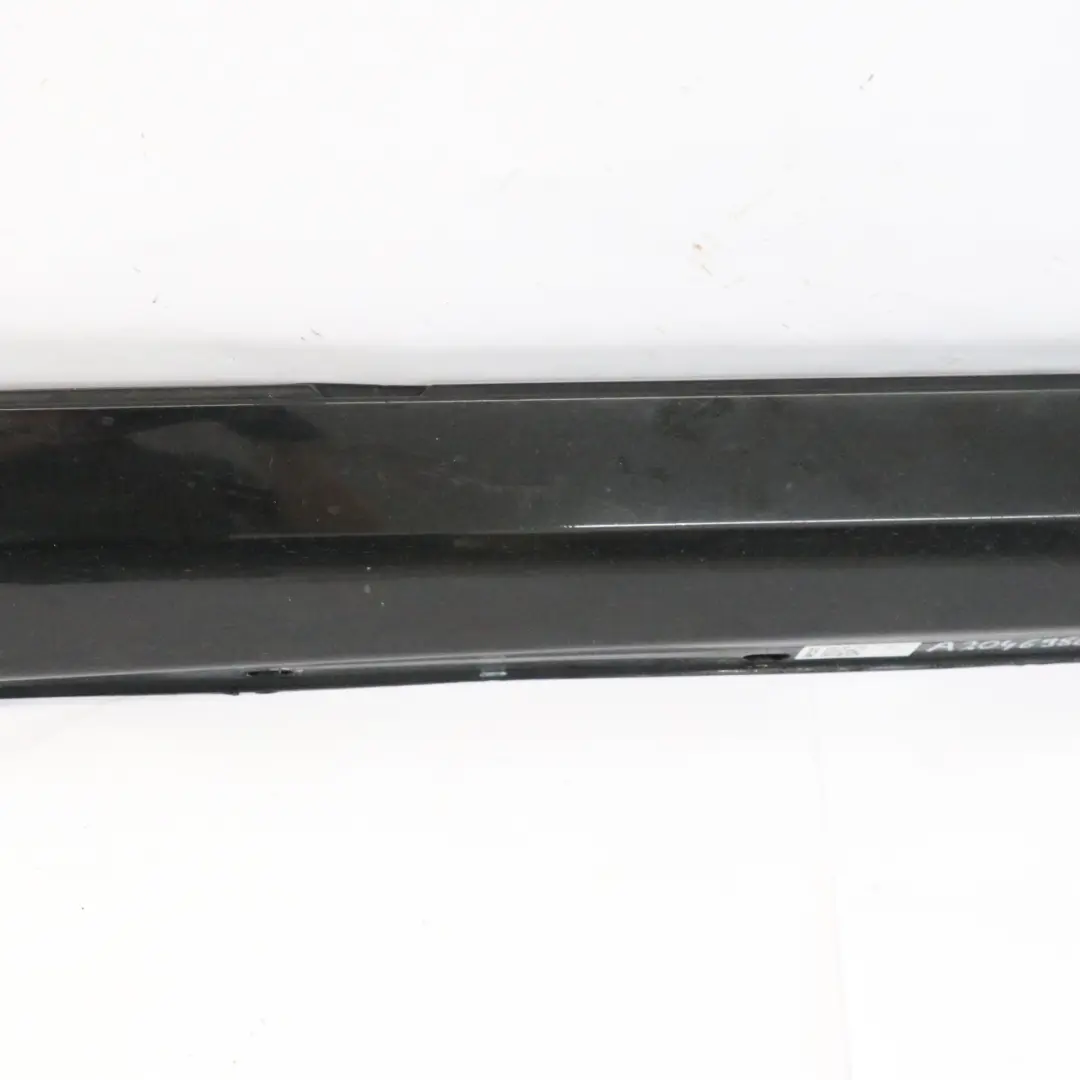 Mercedes W204 Side Skirt Door Sill Cover Right O/S Obsidian Black Metallic - 197