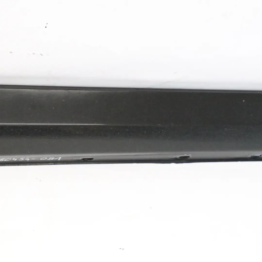 Mercedes W204 Side Skirt Door Sill Cover Right O/S Obsidian Black Metallic - 197