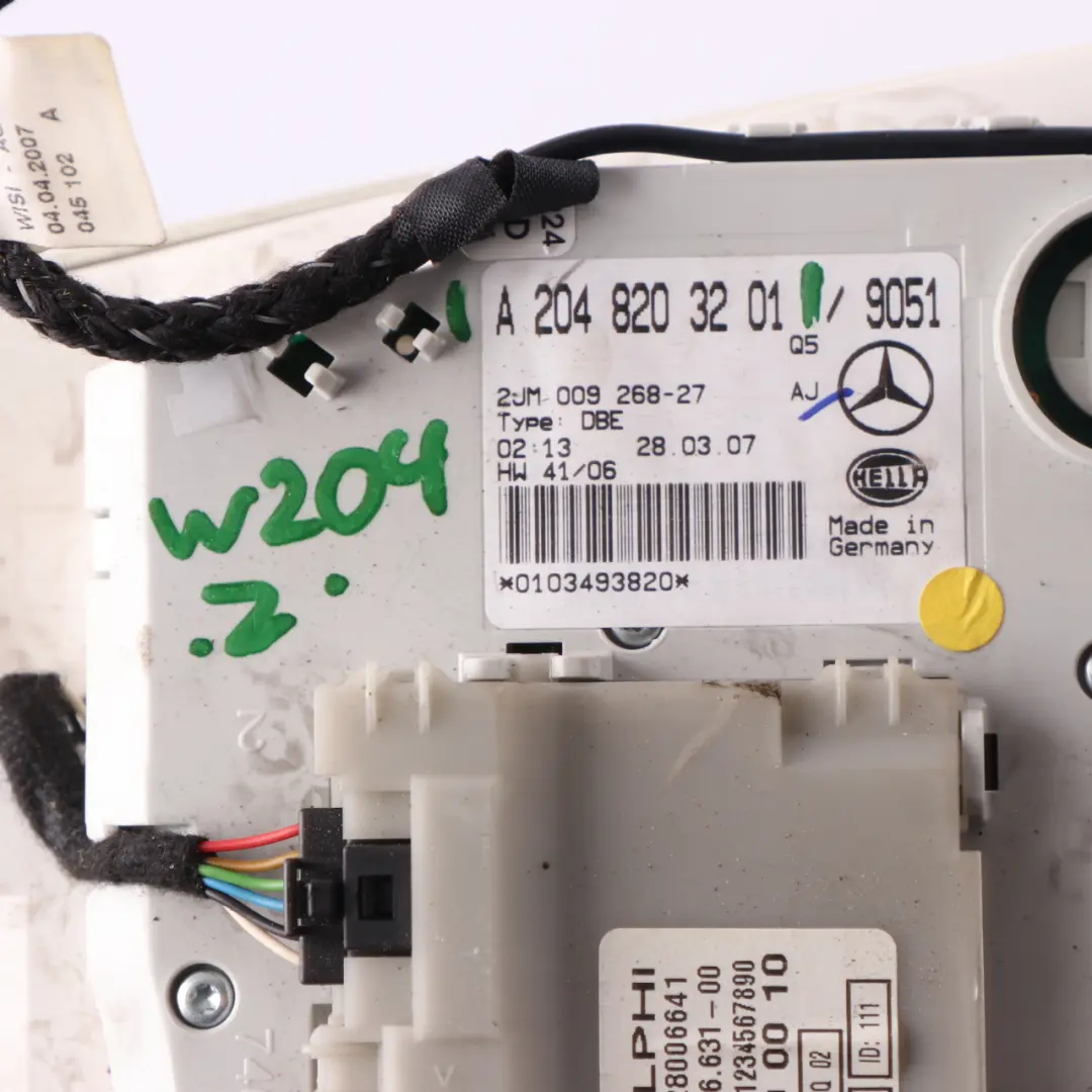 Roof Light Mercedes W204 Interior Lamp Front Panel Switch A2048203201