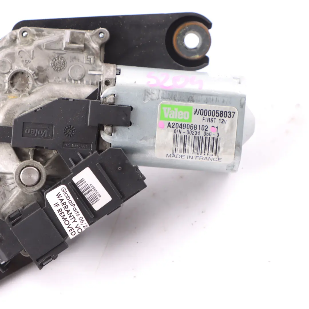 Motor limpiaparabrisas trasero Mercedes S204 Actuador portón trasero A2049068102