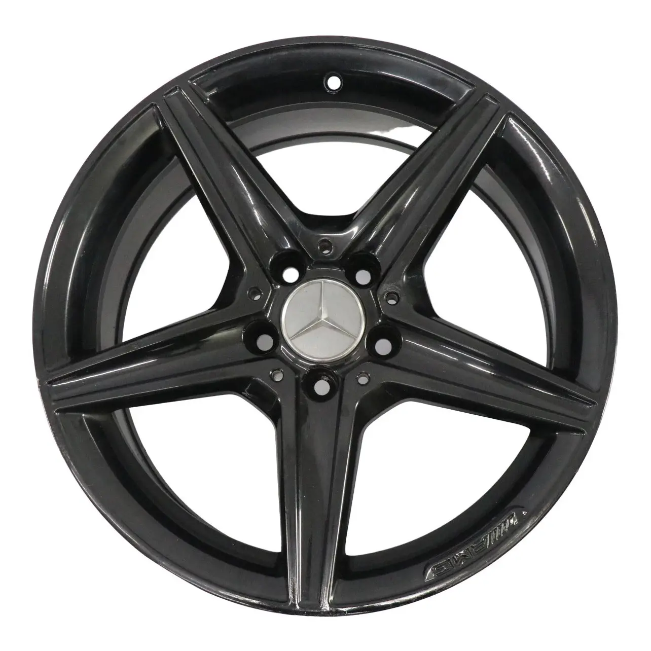 Mercedes W205 Black AMG Alloy Wheel Rim 5 Spoke 18" 8,5J ET:49 A2054011200