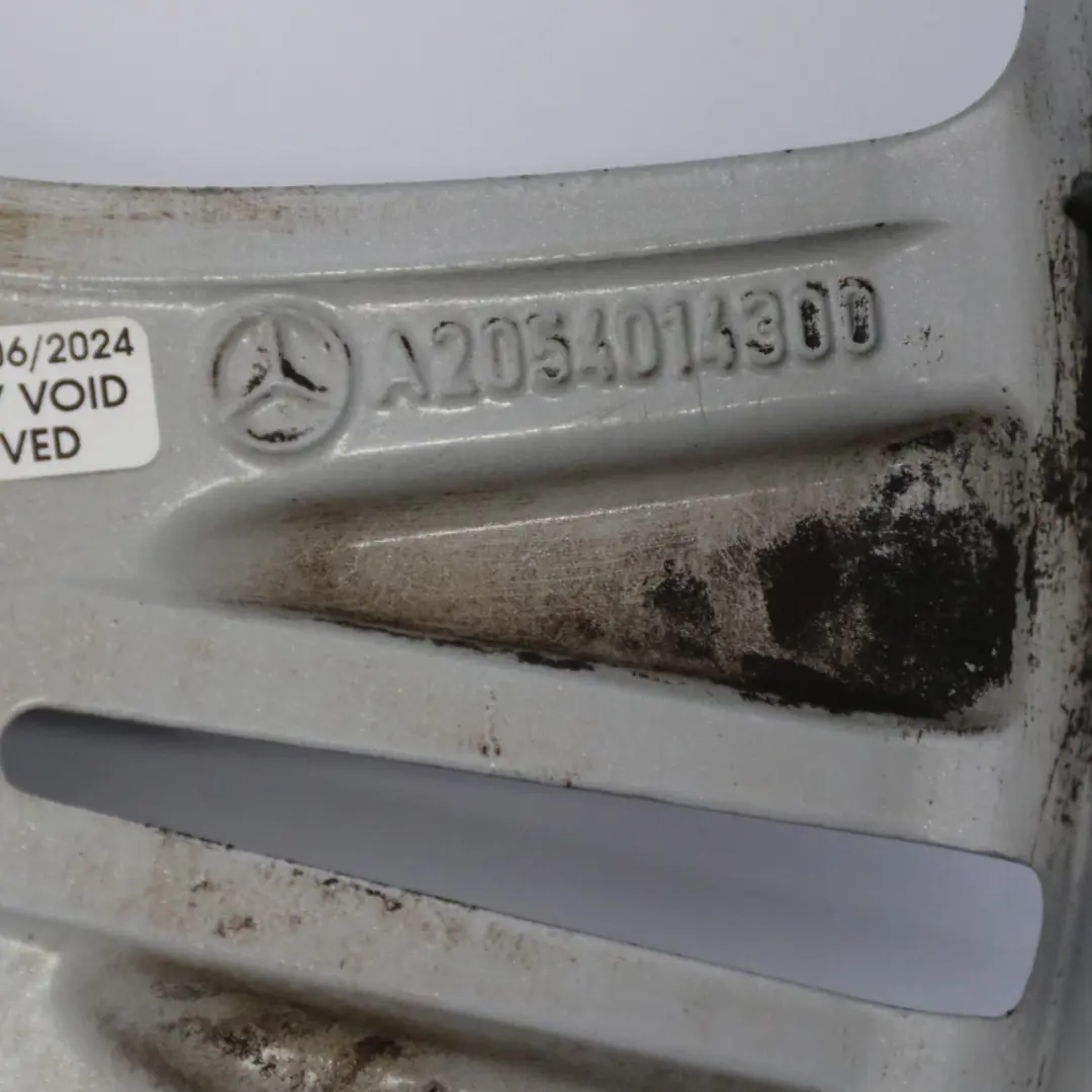 Mercedes W205 Llanta aleación plata 5 radios dobles 17" 7J ET:48,5 A2054014300