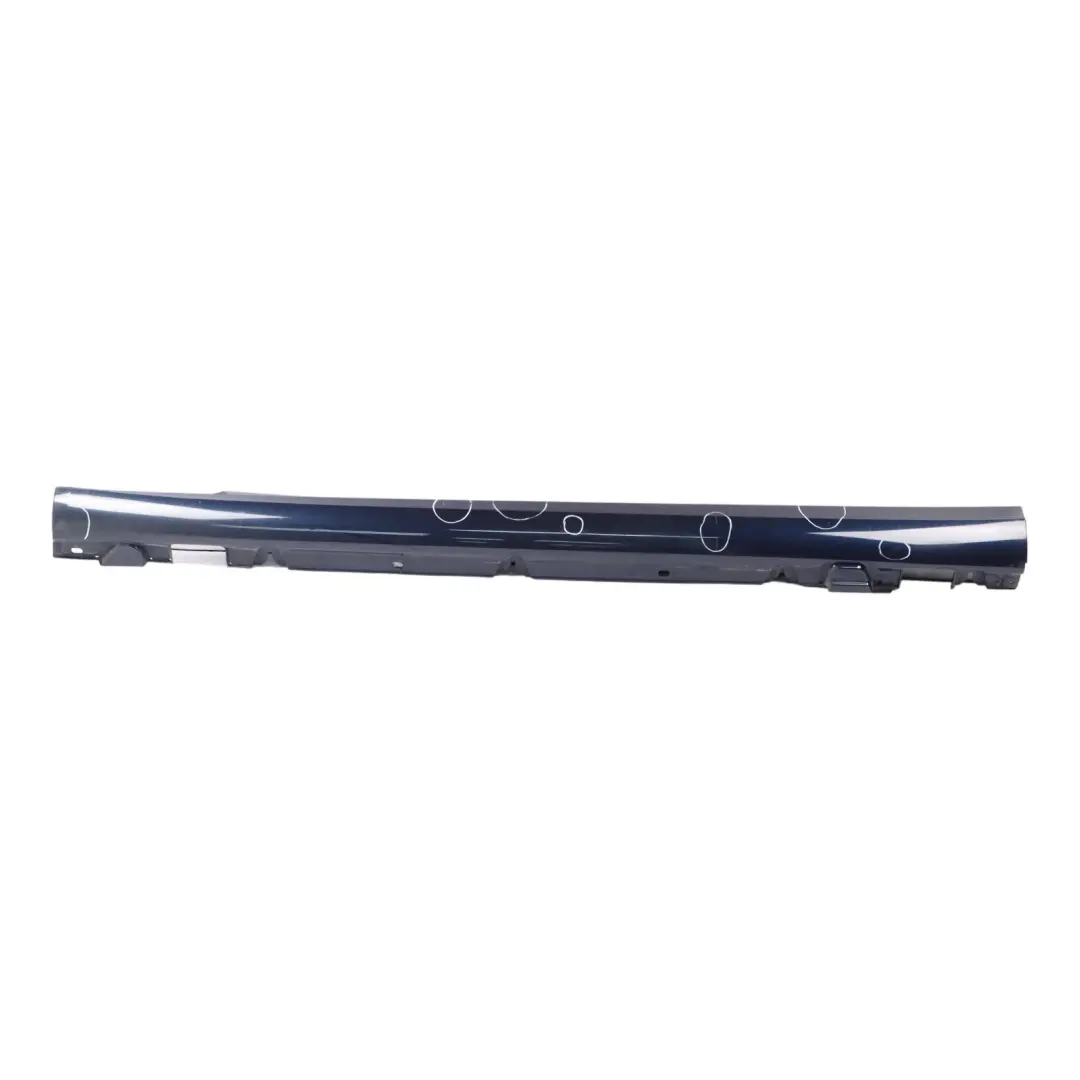 Mercedes W205 Side Skirt Left N/S Door Sill Cover Cavansite Blue Metallic - 890