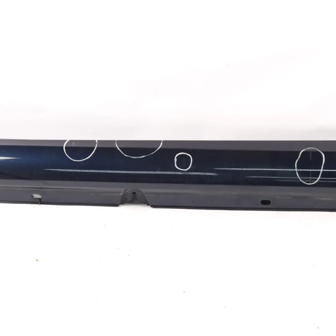 Mercedes W205 Side Skirt Left N/S Door Sill Cover Cavansite Blue Metallic - 890