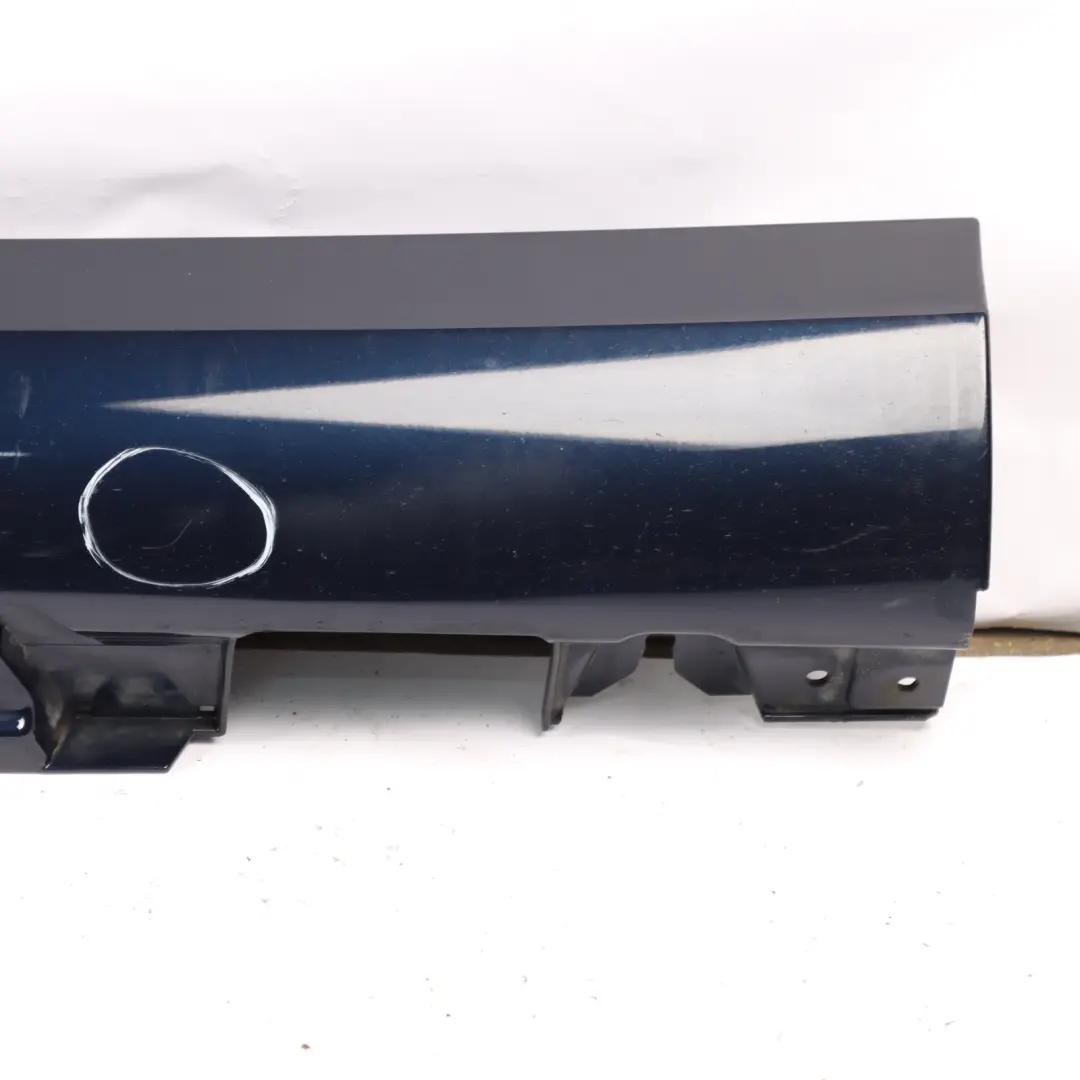 Mercedes W205 Side Skirt Left N/S Door Sill Cover Cavansite Blue Metallic - 890