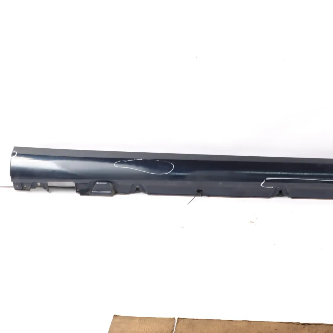 Mercedes W205 Side Skirt Right O/S Door Sill Cover Cavansite Blue Metallic - 890