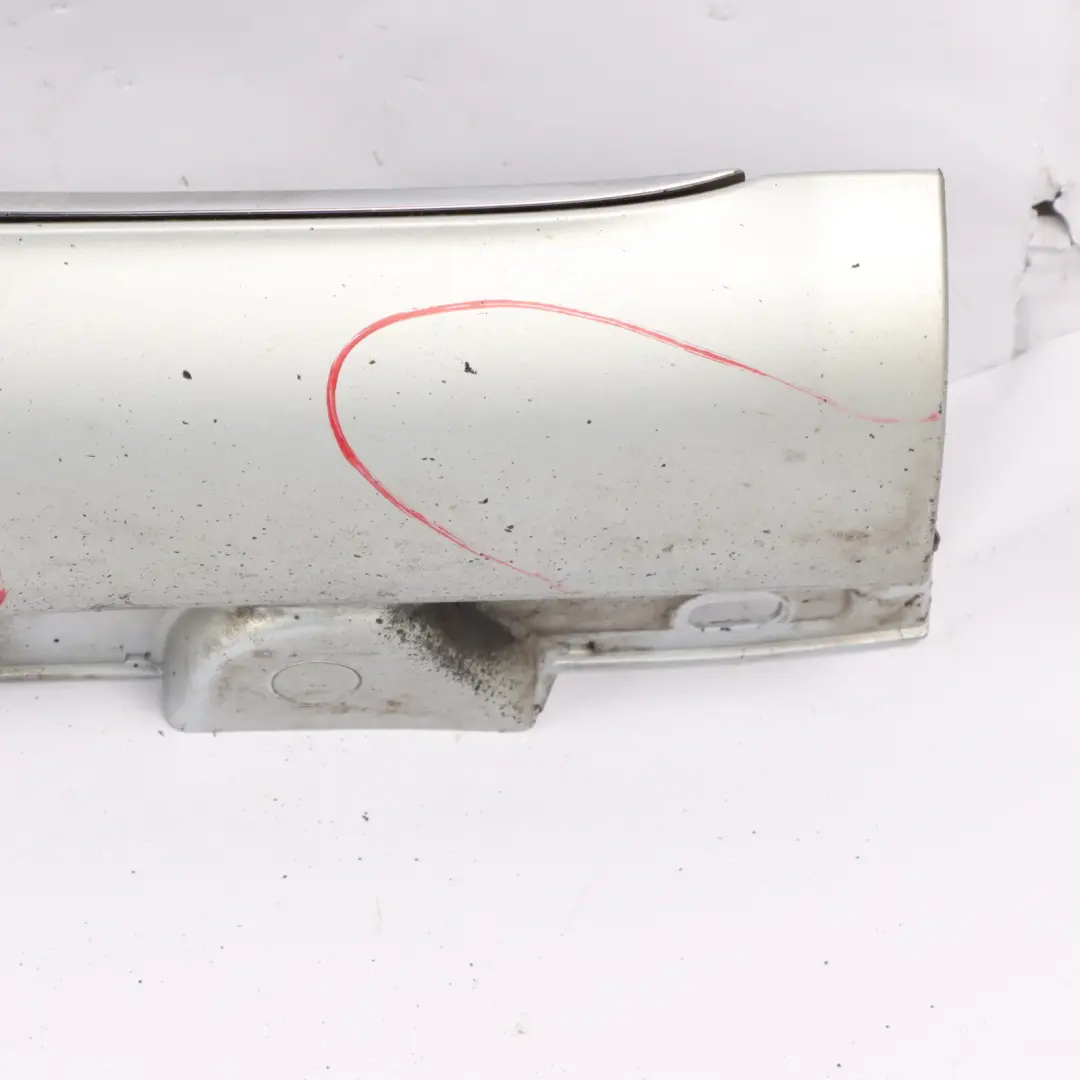 Mercedes W205 Side Skirt Right O/S Door Sill Cover Iridium Silver Metallic - 775