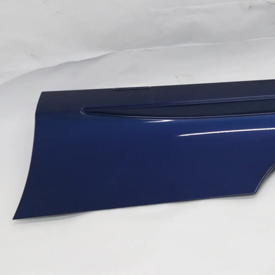 Mercedes A205 Side Skirt Left N/S AMG Sill Cover Brilliant Blue Metallic - 896