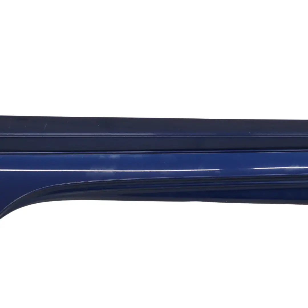 Mercedes A205 Side Skirt Left N/S AMG Sill Cover Brilliant Blue Metallic - 896