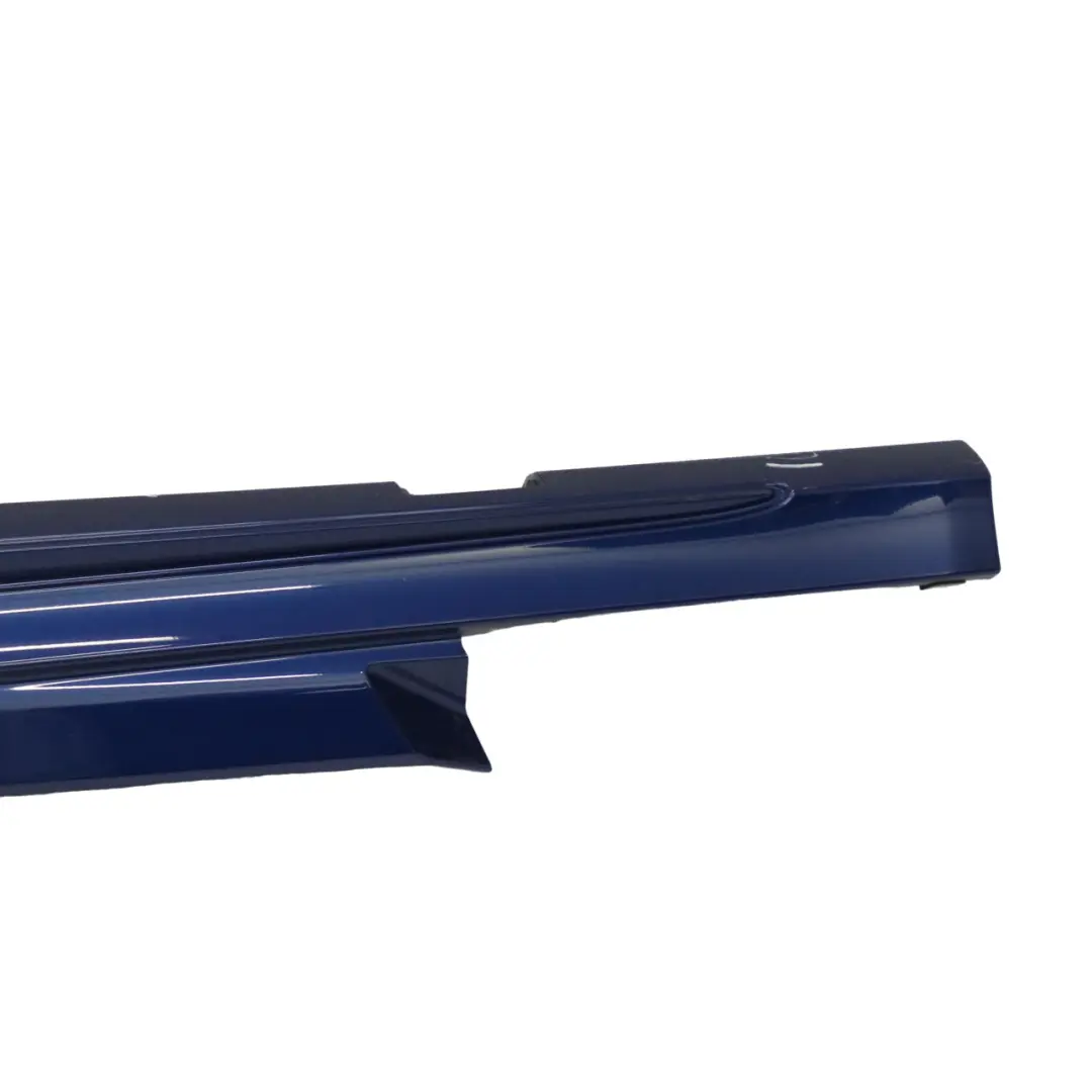 Mercedes A205 Side Skirt Left N/S AMG Sill Cover Brilliant Blue Metallic - 896