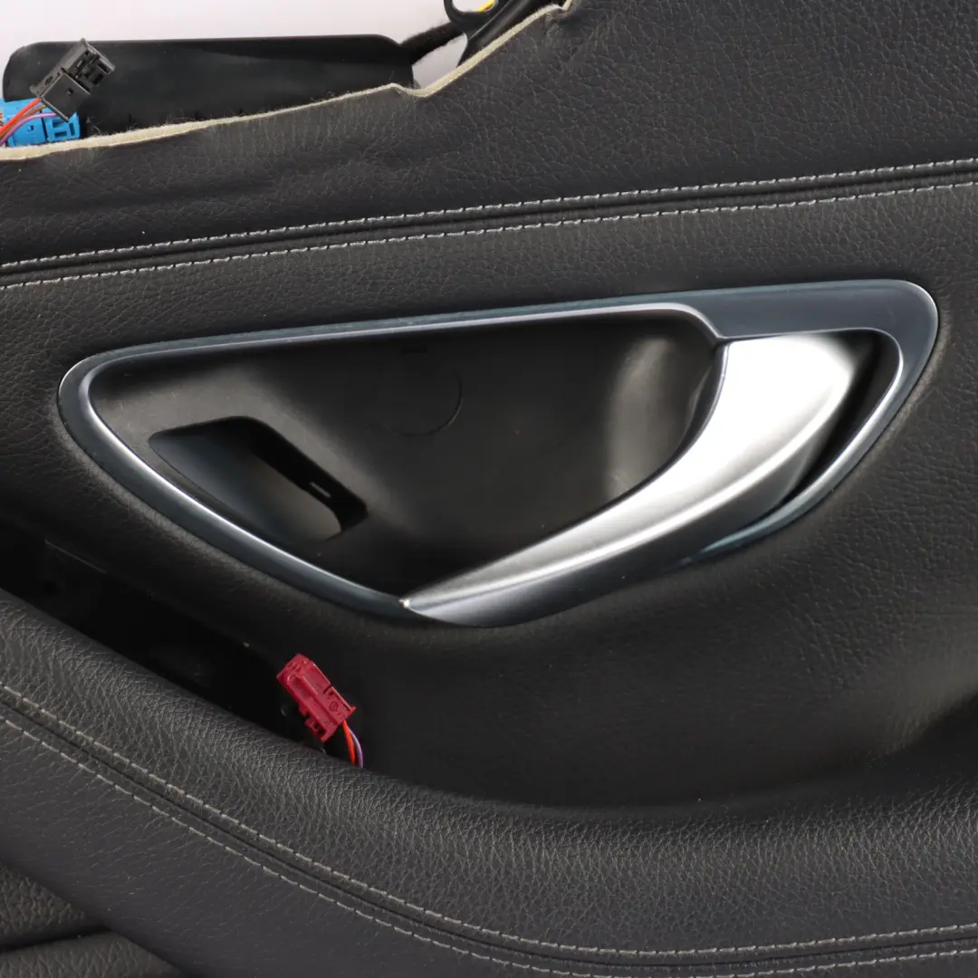Mercedes A205 Door Card Front Right O/S Lining Panel Leather Black A2057201014