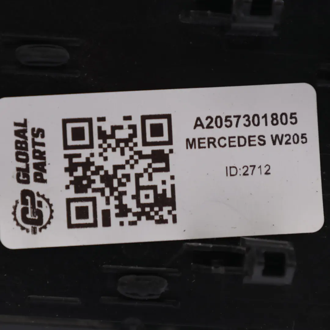 Mercedes W205 Tarjeta puerta Panel embellecedor trasero derecho Cubierta altavoz