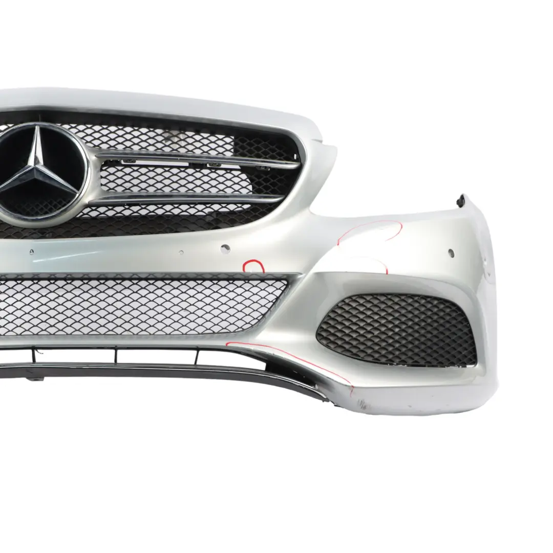 Mercedes W205 Front Bumper Trim Panel Cover Iridium Silver Metallic - 775