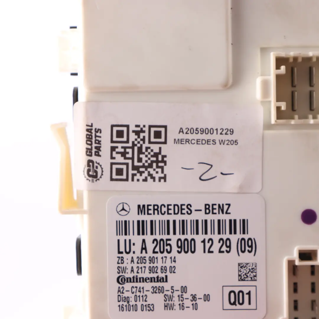 Mercedes A205 Convertible Roof Control Module Unit ECU Soft Top A2059001229