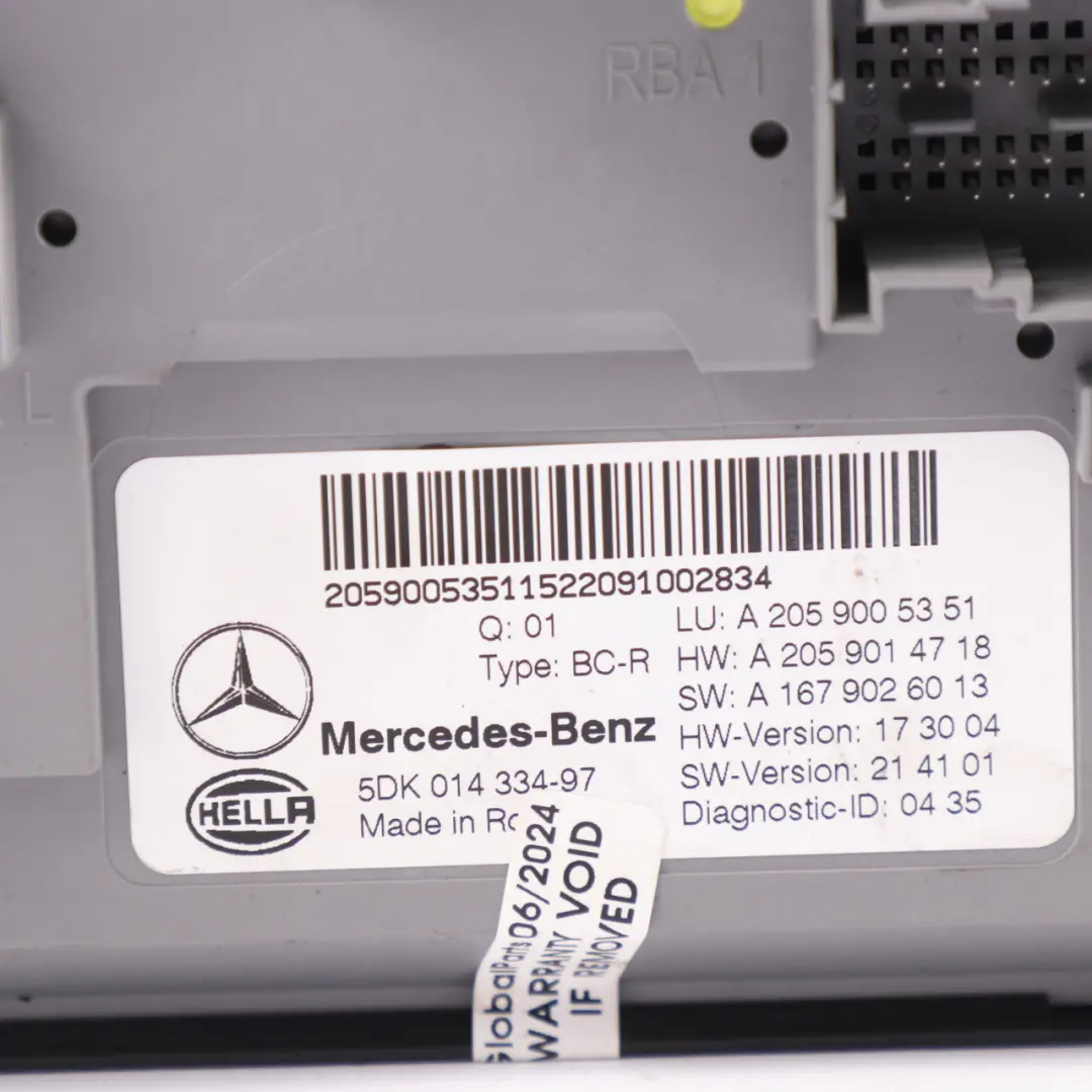 Mercedes GLC X253 Electronic Module ECU Control Unit A2059005351