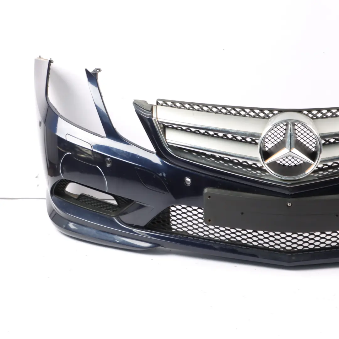 Mercedes W207 Bumper Front Trim Panel AMG Covering Cavansite Blue Metallic 860