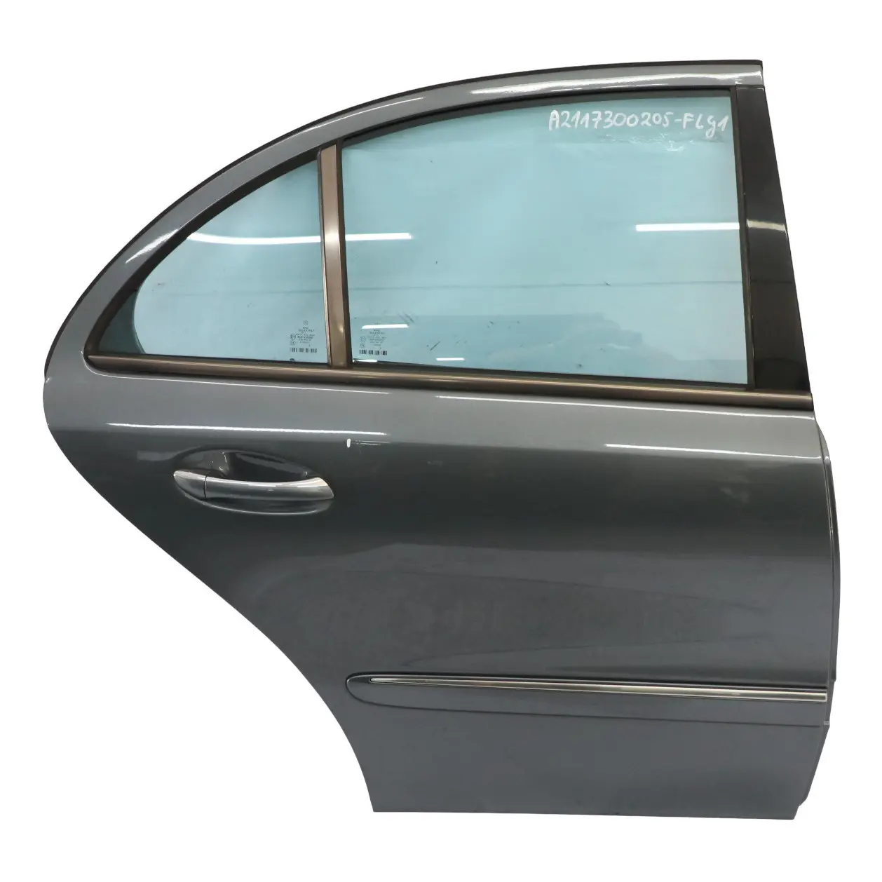 Mercedes W211 Door Rear Right O/S Flint Grey Metallic - 368