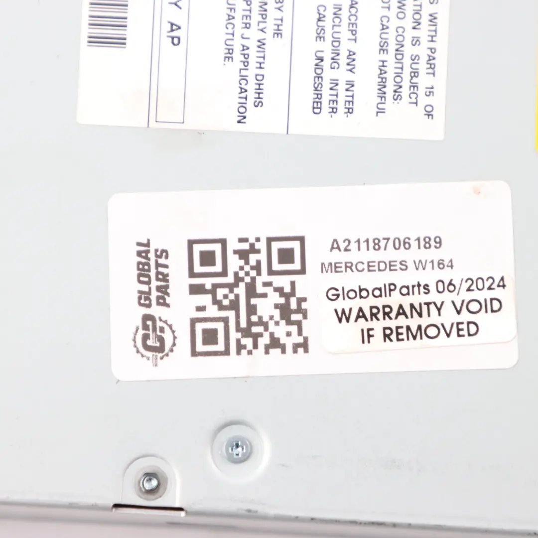 Mercedes W164 W169 W211 W245 Disc CD Changer A2118706189